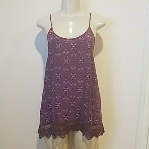 Purple long backless Top Dress size M!.